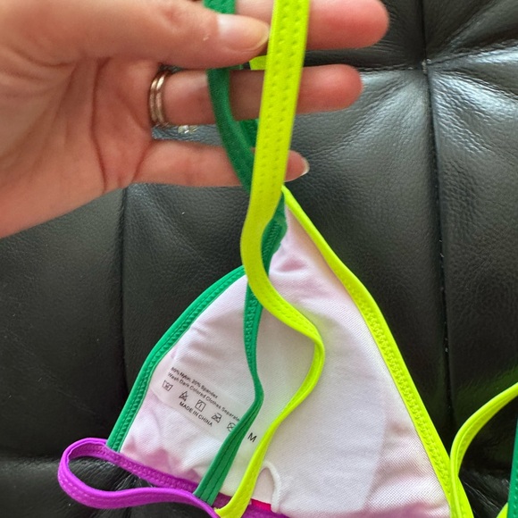 Hot Bold Neon Pink Paradise High Waist and Leg Bikini - Picture 4 of 6